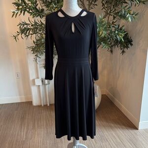 London Style Black Long Sleeve Dress